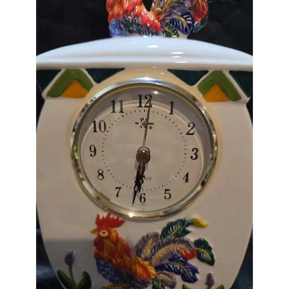 Vntg KK Rooster Clock 10